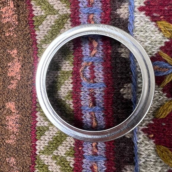 Vintage 90s Woolrich Wool Sweater L Fair Isle Floral Knit Hong Kong Boho Cottage - Picture 6 of 14